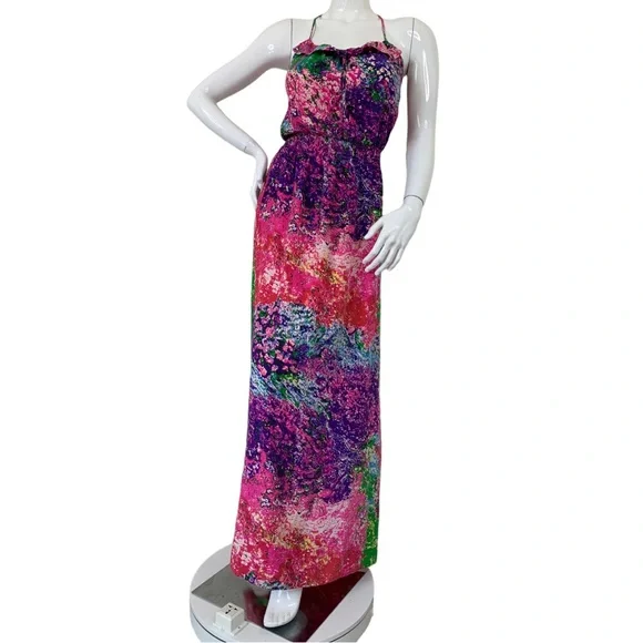 PARKER Maxi Sundress long skirt flowing flirty Anthropologie ruffled vacay sz S - Picture 16 of 17